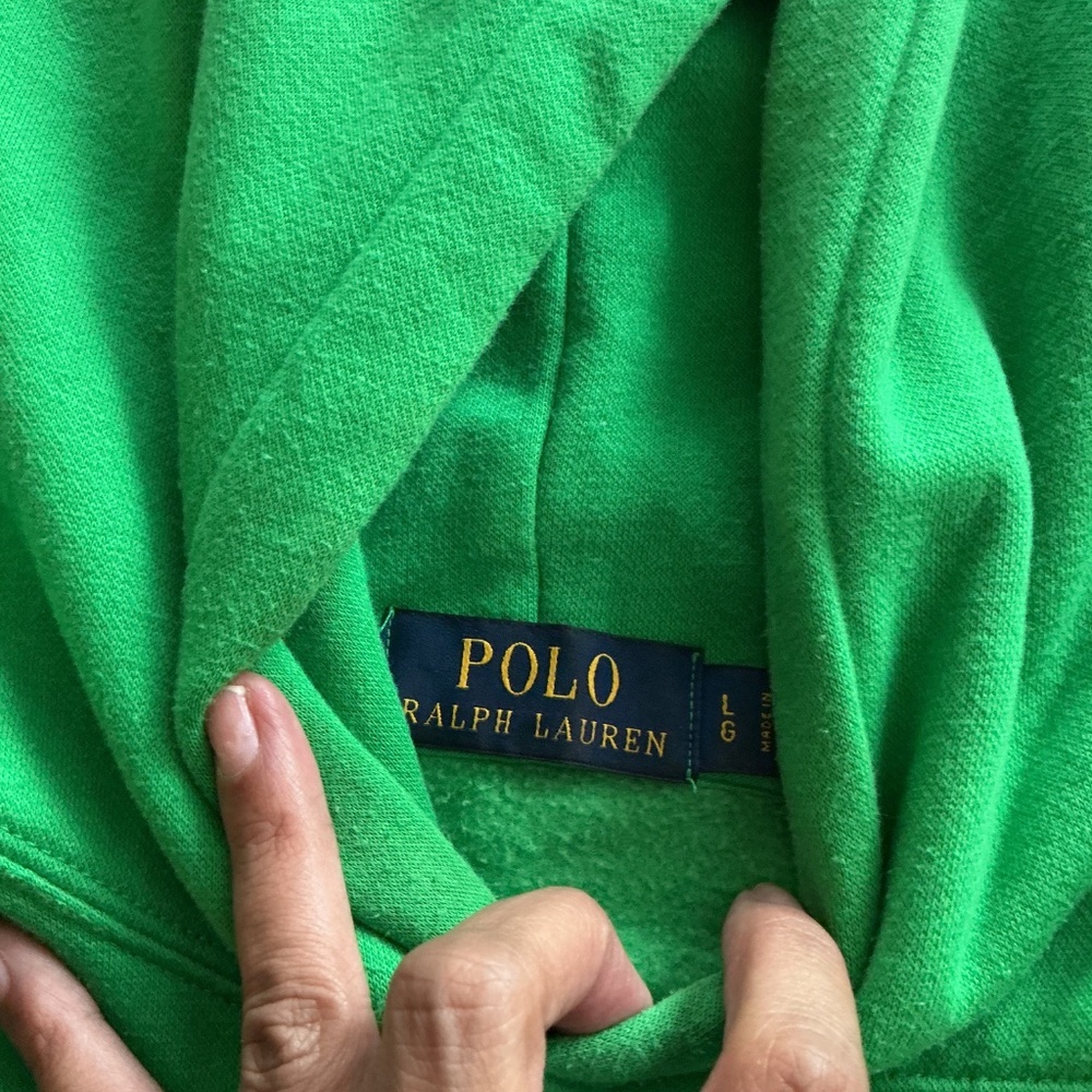 Polo Ralph Lauren Polo Bear Painter Fleece Hoodie (Green) - Picture 3 of 6